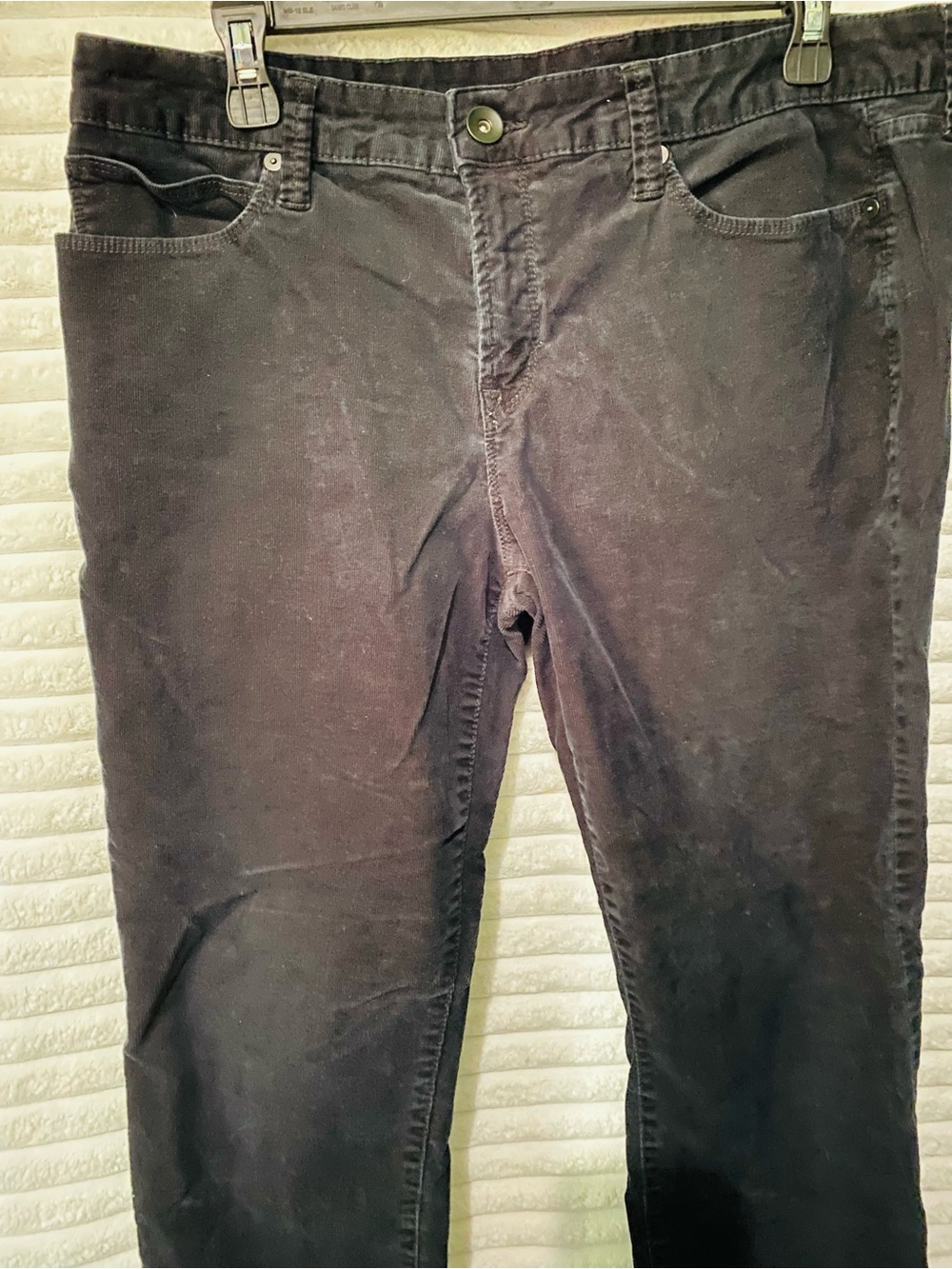 JCPenney Women's Charcoal Ankle corduroy Pants